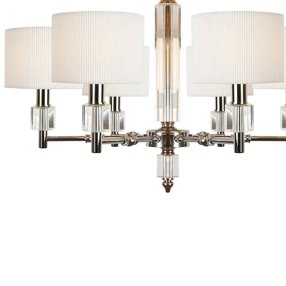 Фото 3 Люстра подвесная Ilamp P2404-6 nickel 6 ламп 20 м² цвет никель Фото 3 Люстра подвесная Ilamp P2404-6 nickel 6 ламп 20 м² цвет никель