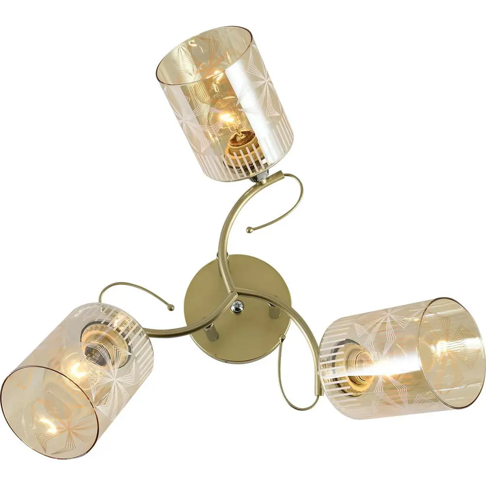 Фото 4 Люстра потолочная Reluce 11382-0.3-03b gold+cr 3 лампы 9 м² цвет золото Фото 4 Люстра потолочная Reluce 11382-0.3-03b gold+cr 3 лампы 9 м² цвет золото