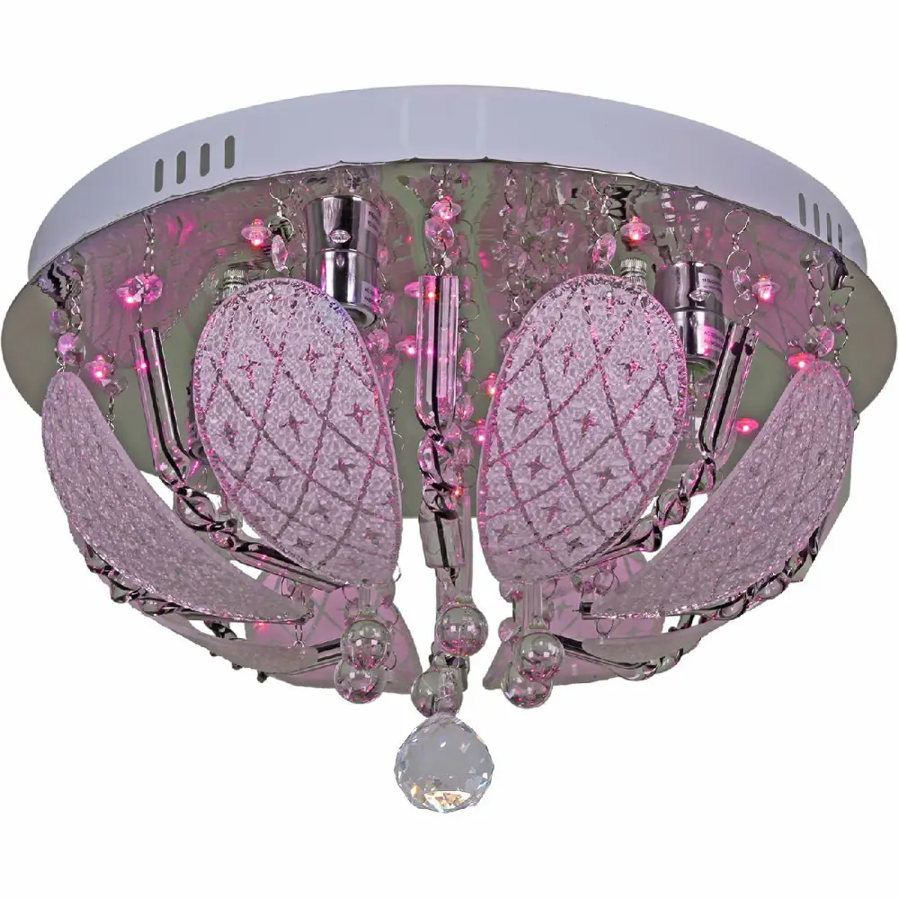 Фото 6 Люстра потолочная Reluce 55649-0.3-04 4 лампы 8 м² цвет хром