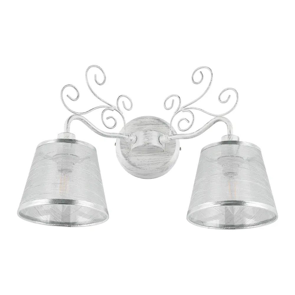 Фото 3 Настенный светильник Arte perfetto luce 3334.1322.2w.wt.sl цвет белый Фото 3 Настенный светильник Arte perfetto luce 3334.1322.2w.wt.sl цвет белый