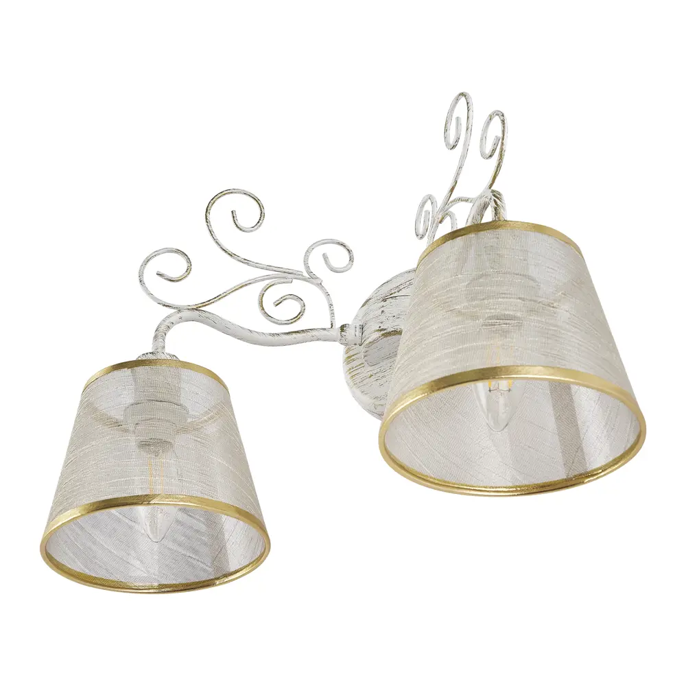 Фото 4 Настенный светильник Arte perfetto luce 3334.1322.2w.wt.g цвет белый Фото 4 Настенный светильник Arte perfetto luce 3334.1322.2w.wt.g цвет белый