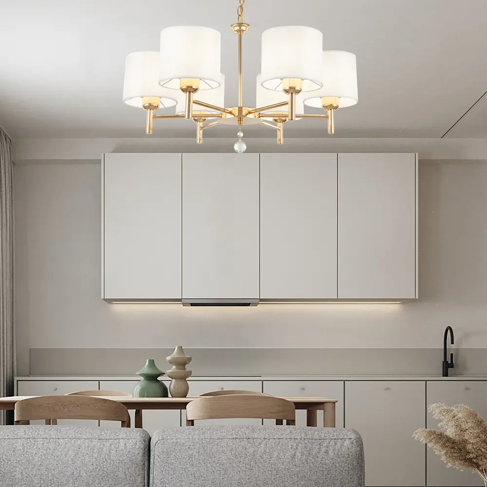 Фото 2 Люстра подвесная Arte perfetto luce 3333.7683.6.fgd 6 ламп 12 м² цвет золото Фото 2 Люстра подвесная Arte perfetto luce 3333.7683.6.fgd 6 ламп 12 м² цвет золото