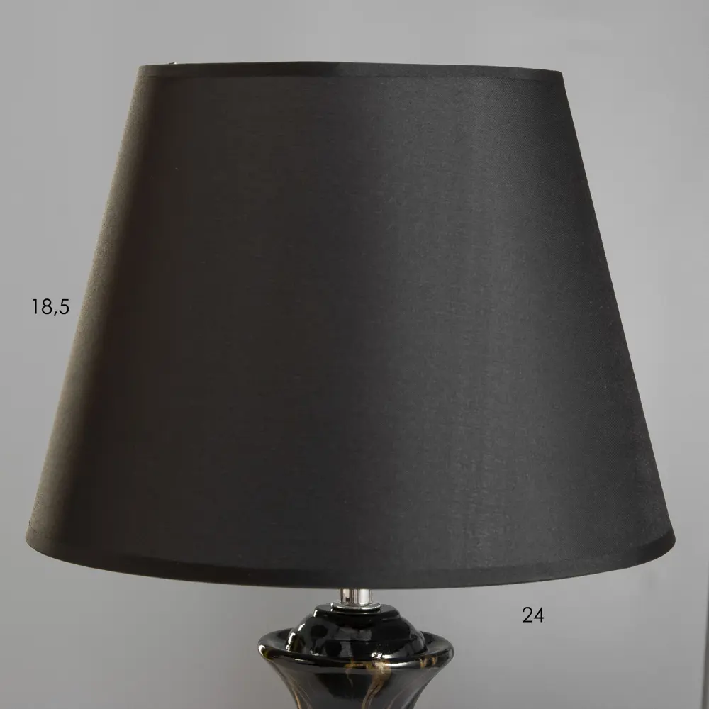 Фото 3 Настольная лампа Risalux лилиан E27 40 Вт 25x25x42см ln1000 9947758 цвет черный