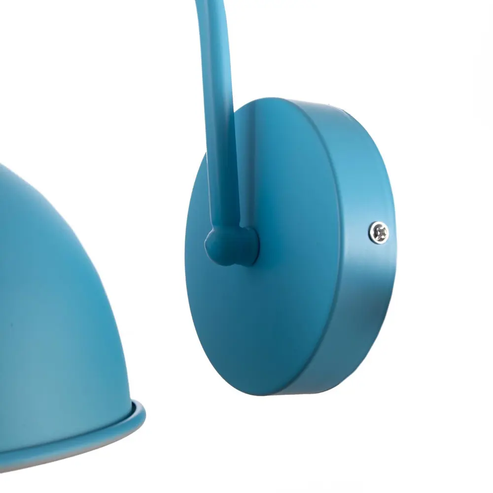 Фото 4 Настенный светильник Bayerlux Бра 1669/1bl e27 40вт 15x22.5x21 см 6260732 f761tt-1225 цвет синий