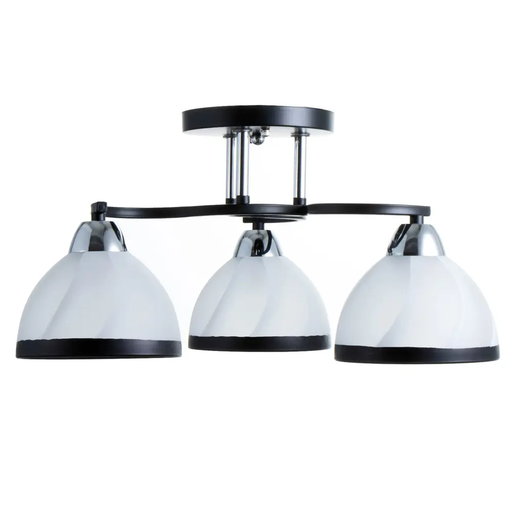 Фото 4 Люстра потолочная Bayerlux 9557923 3 лампы 6 м² цвет черный Фото 4 Люстра потолочная Bayerlux 9557923 3 лампы 6 м² цвет черный