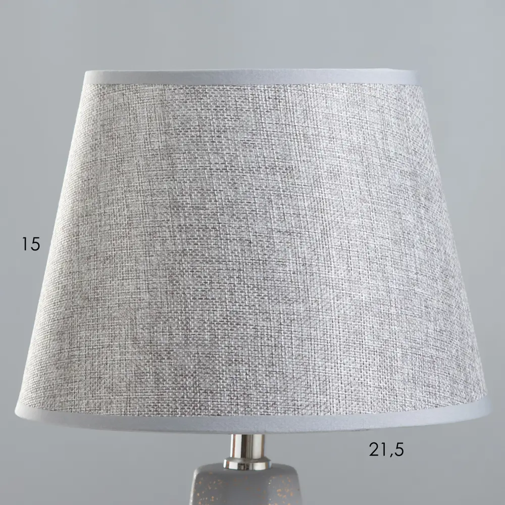 Фото 3 Настольная лампа Risalux айседора E14 40 Вт 23x23x40 см snp010 9925602 цвет серый/серебристый