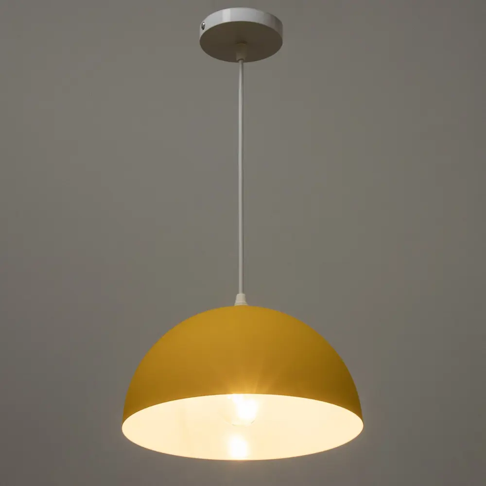 Фото 3 Светильник подвесной Bayerlux 9924137 1 лампа 40 м² цвет желтый Фото 3 Светильник подвесной Bayerlux 9924137 1 лампа 40 м² цвет желтый
