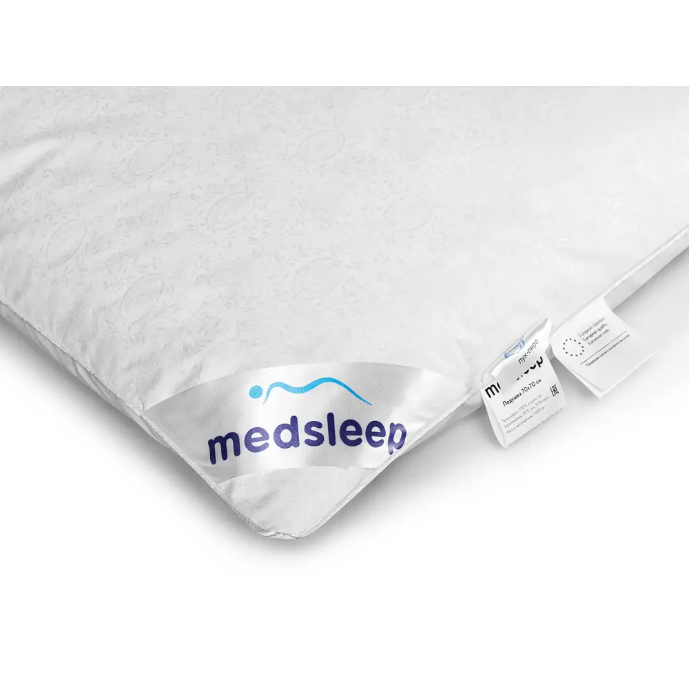 Фото 6 Комплект из 2 подушек Medsleep Landau 50x70 см, пух Фото 6 Комплект из 2 подушек Medsleep Landau 50x70 см, пух