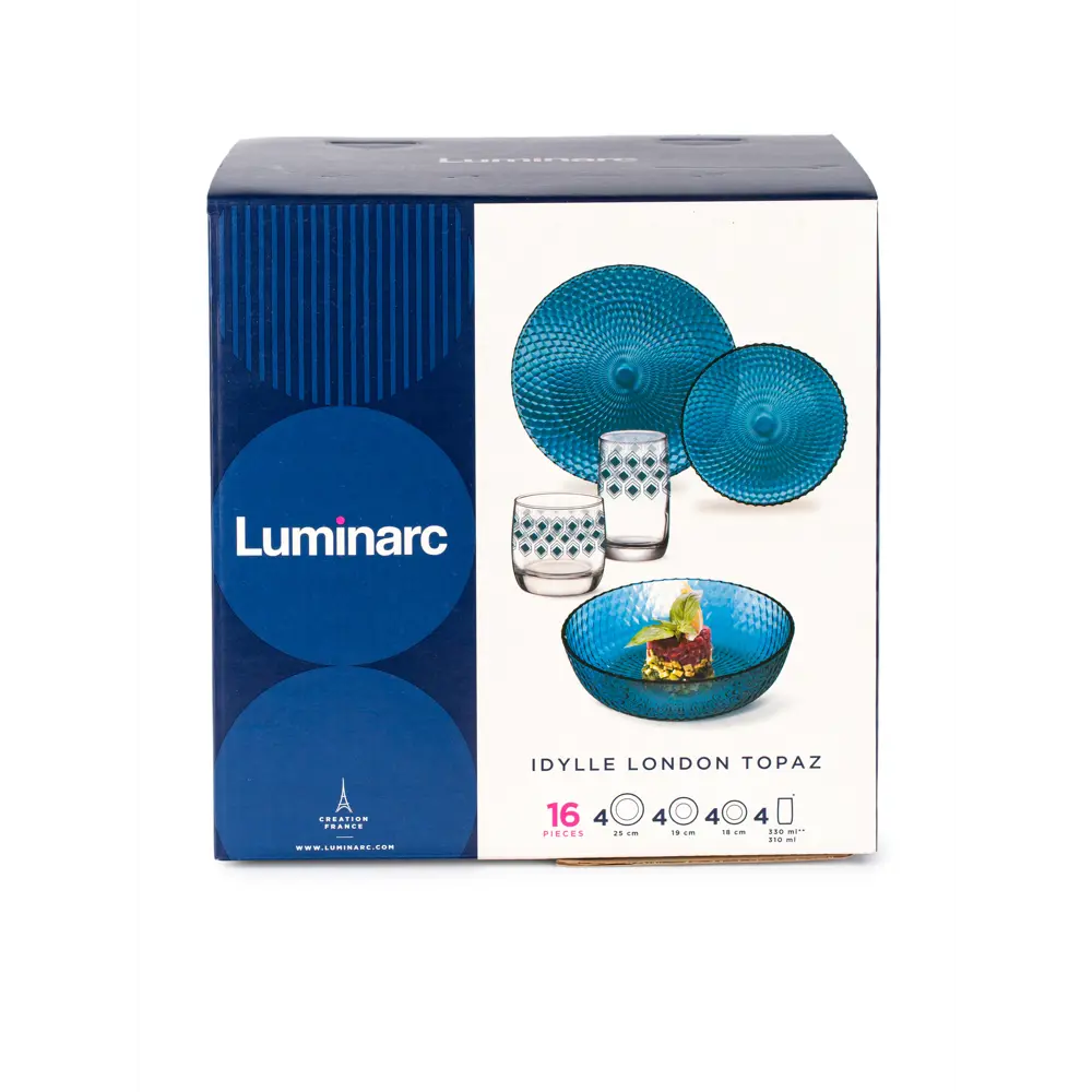 Фото 2 Столовый сервиз 16 предметов 4 персоны Luminarc S3459 стекло цвет топаз Фото 2 Столовый сервиз 16 предметов 4 персоны Luminarc S3459 стекло цвет топаз