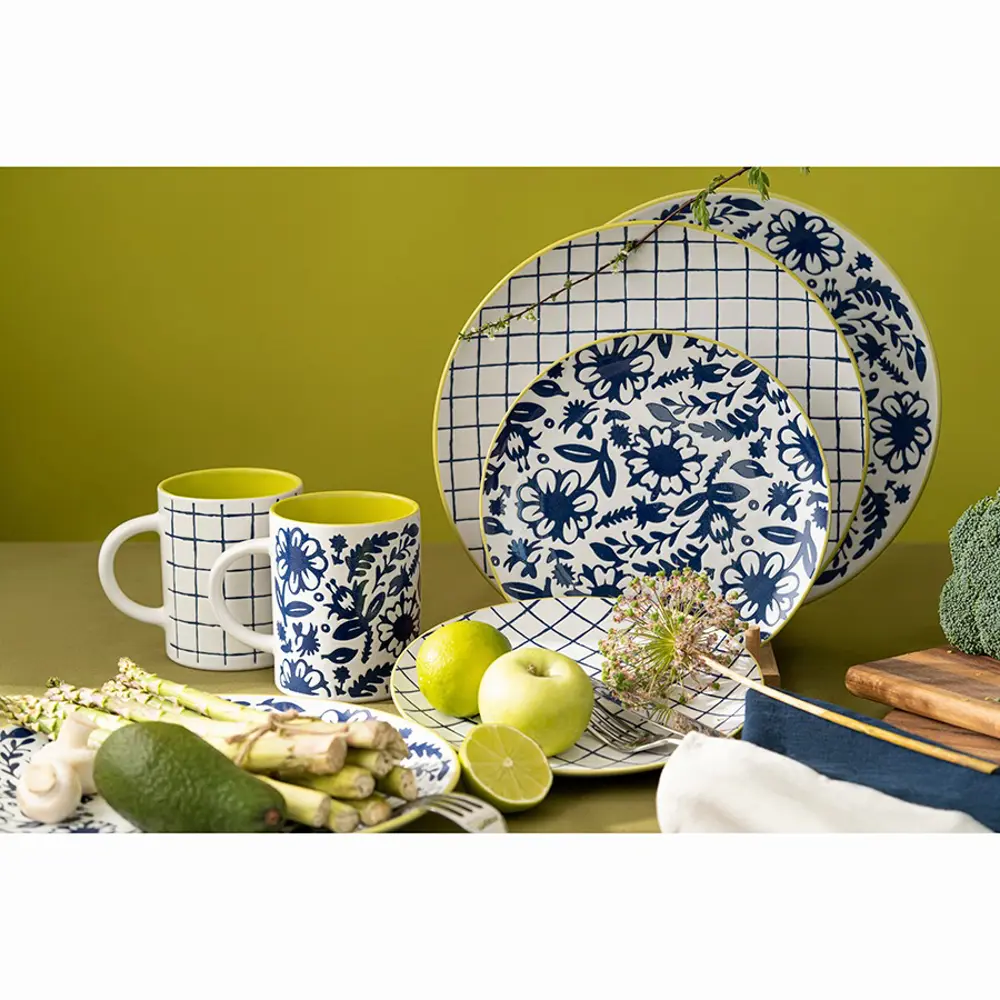 Фото 6 Набор тарелок 2 шт 26x3.40x26 см Liberty Jones Bright Traditions керамика цвет разноцветный Фото 6 Набор тарелок 2 шт 26x3.40x26 см Liberty Jones Bright Traditions керамика цвет разноцветный