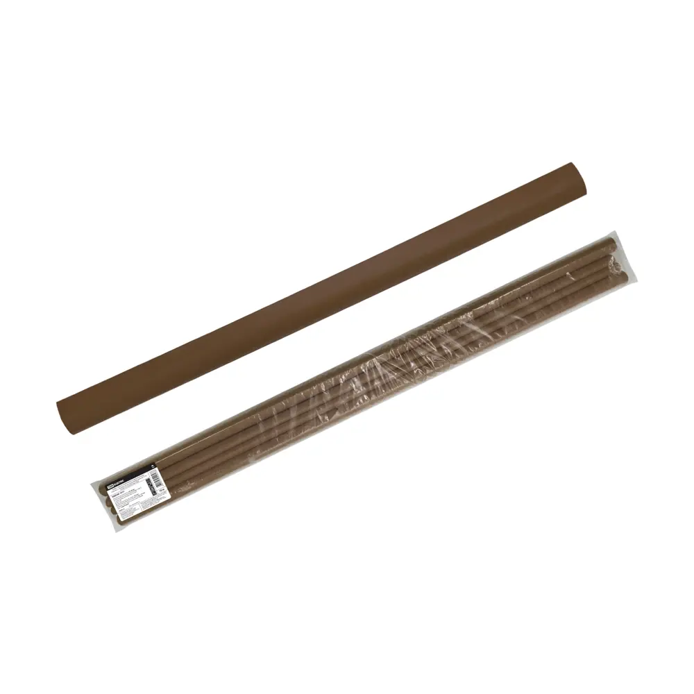 Фото Трубка термоусадочная Tdm electric ТТкНГ 3:1 25.4/8.5-Крч 1 м клеевая цвет коричневый 10 шт.