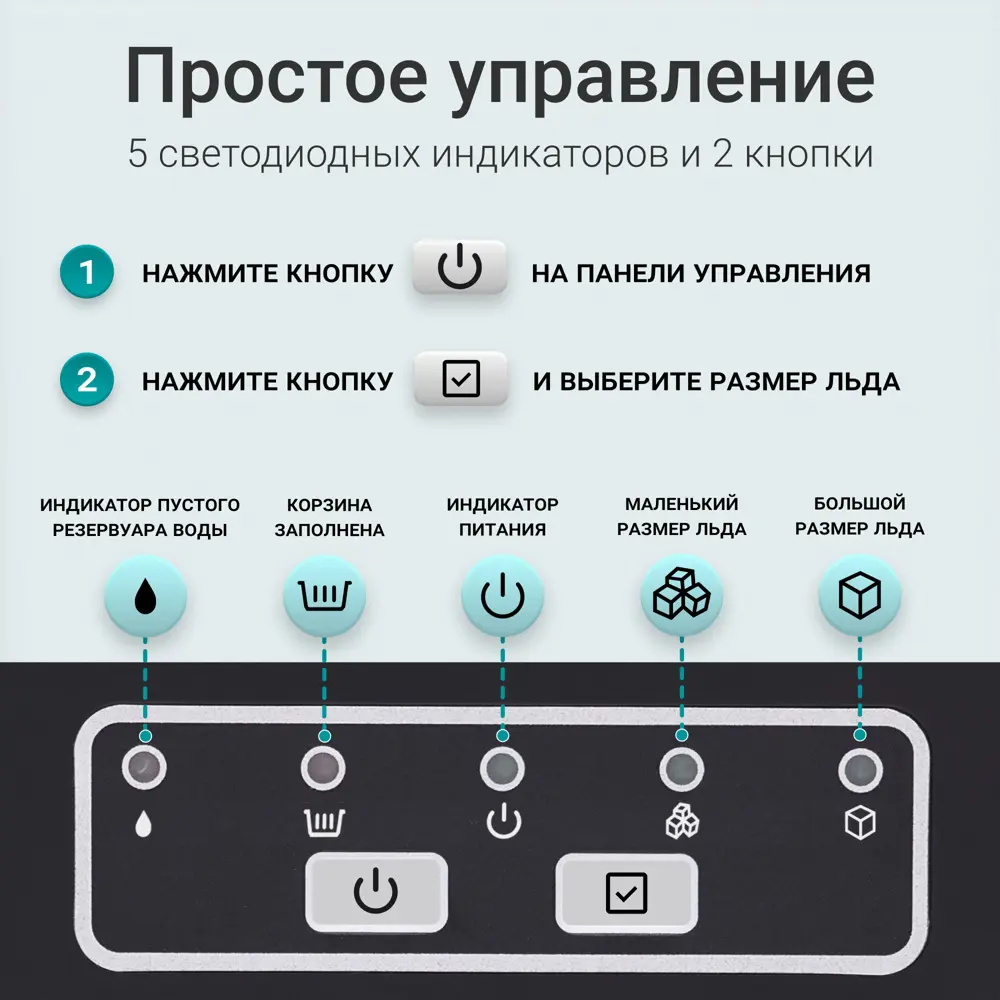 Фото 4 Ледогенератор Tesler ICM-1201 цвет серый Фото 4 Ледогенератор Tesler ICM-1201 цвет серый