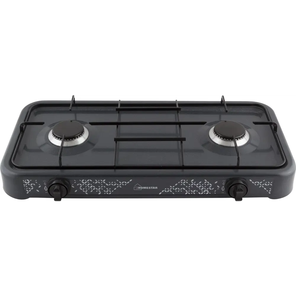 Фото 3 Газовая настольная плита Homestar HS-1202 59 см 2 конфорки цвет черный Фото 3 Газовая настольная плита Homestar HS-1202 59 см 2 конфорки цвет черный