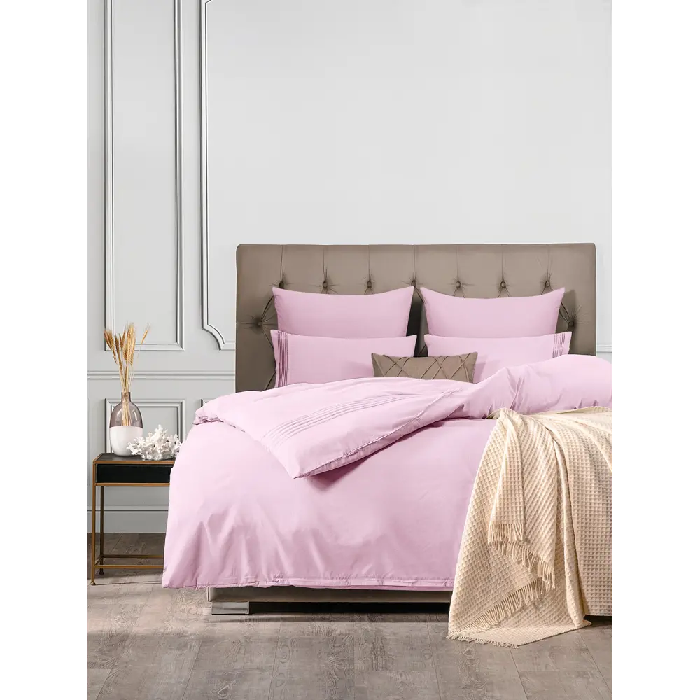 Фото 2 Комплект постельного белья Sleep ix Миоко pva942038, евро, сатин, розовый Фото 2 Комплект постельного белья Sleep ix Миоко pva942038, евро, сатин, розовый