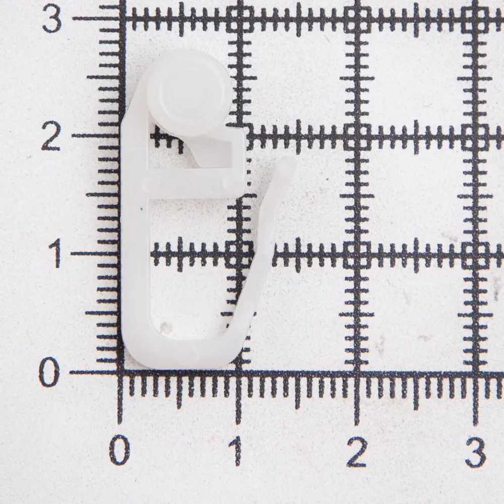 Фото 3 Крючок-ролик пластиковый для потолочных шин 27 мм d-7 мм 100 шт Фото 3 Крючок-ролик пластиковый для потолочных шин 27 мм d-7 мм 100 шт