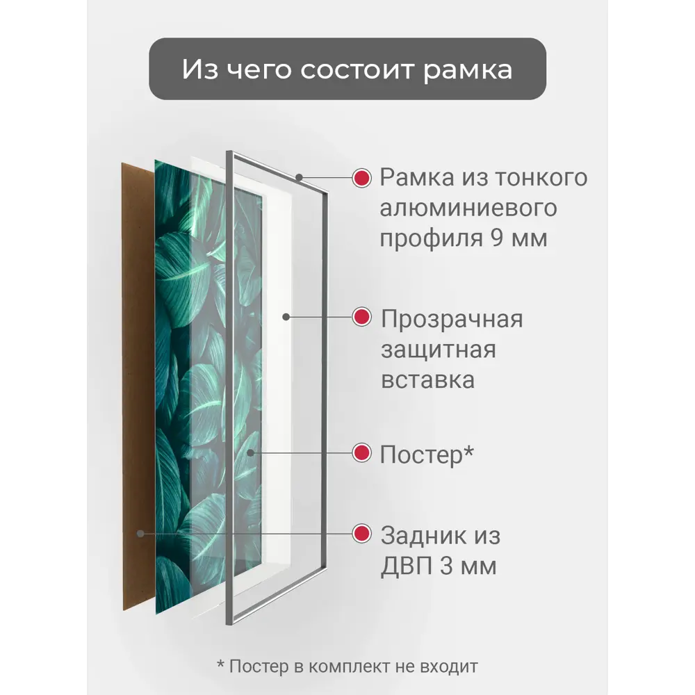 Фото 5 Рамка Первое ателье Niel-2sm-30x40 см, алюминий, цвет серебристый Фото 5 Рамка Первое ателье Niel-2sm-30x40 см, алюминий, цвет серебристый