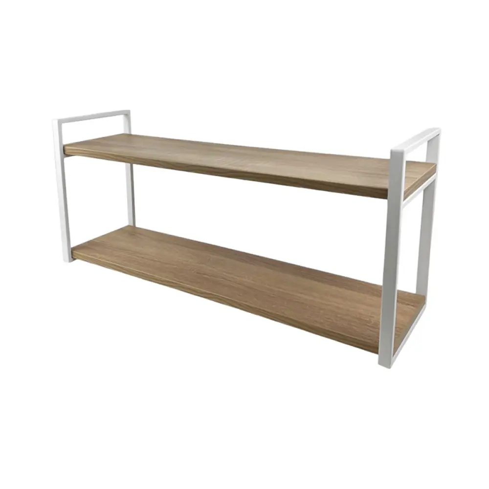 Фото 5 Настенная полка Элимет 80x34.5x20 см ЛДСП цвет дуб/белый Фото 5 Настенная полка Элимет 80x34.5x20 см ЛДСП цвет дуб/белый