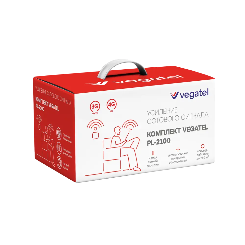 Фото 8 Комплект Vegatel PL-2100 с кронштейном Г-образным 15 см и 4G модемом R92179 Фото 8 Комплект Vegatel PL-2100 с кронштейном Г-образным 15 см и 4G модемом R92179
