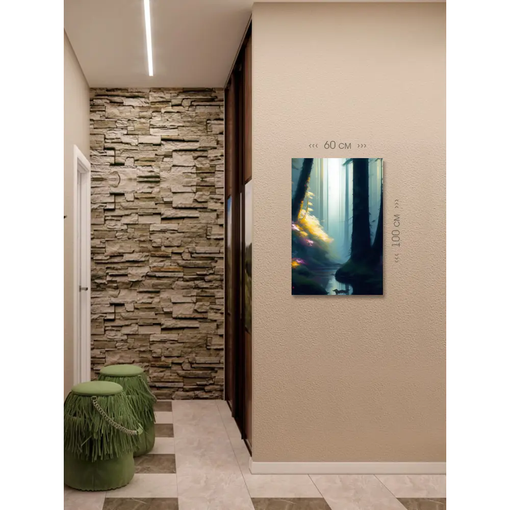 Фото 6 Картина без рамки First class images 101822М, 100x60 см