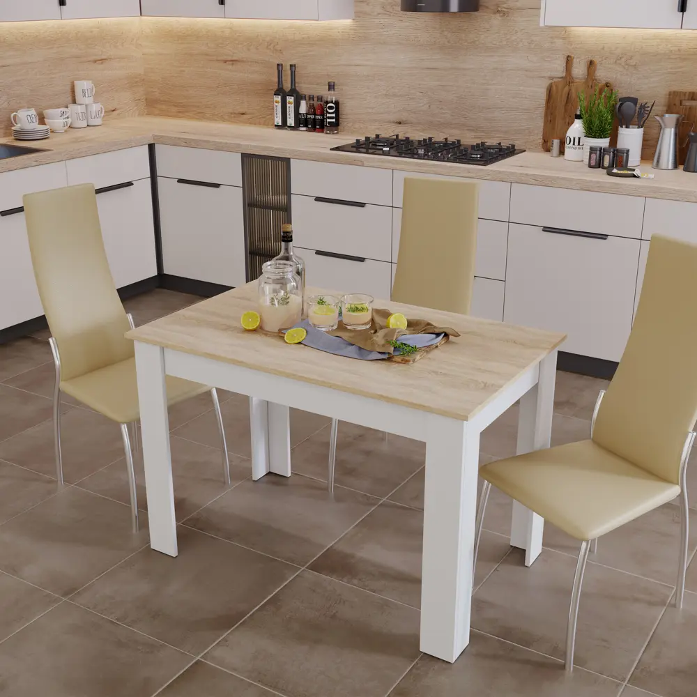 Фото 11 Стол прямоугольный Трия Вегас 110x73x67 см ЛДСП цвет дуб сонома