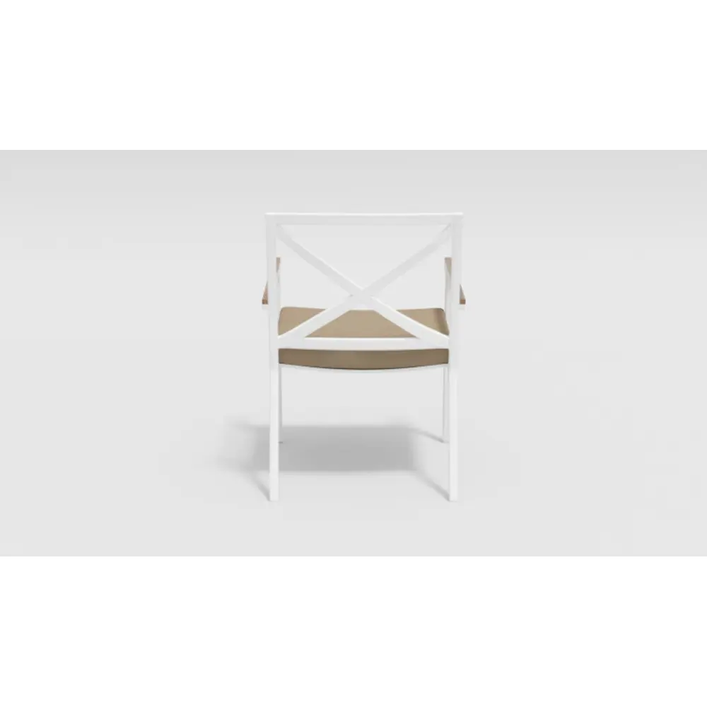 Фото 3 Стул садовый Gardenini Calma 57x86x60 см цвет белый Фото 3 Стул садовый Gardenini Calma 57x86x60 см цвет белый