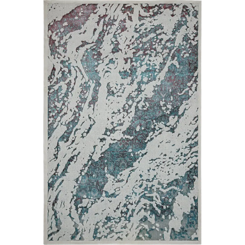 Фото 2 Ковер полиэстер Берлино 1907 L 160x235 см цвет бирюзовый Фото 2 Ковер полиэстер Берлино 1907 L 160x235 см цвет бирюзовый