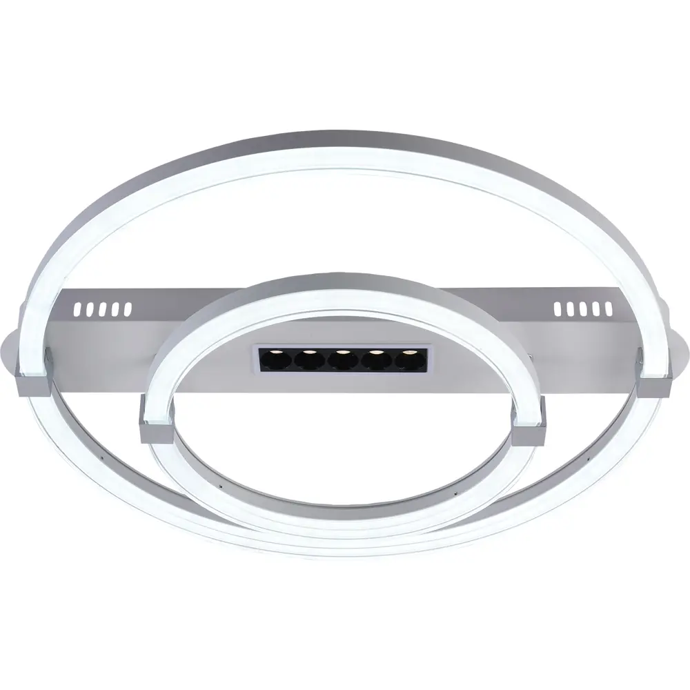 Фото Люстра потолочная светодиодная Escada 10253/2led с пультом управления 15 м² теплый белый (желтый), нейтральный белый свет цвет серый/серебристый Фото Люстра потолочная светодиодная Escada 10253/2led с пультом управления 15 м² теплый белый (желтый), нейтральный белый свет цвет серый/серебристый