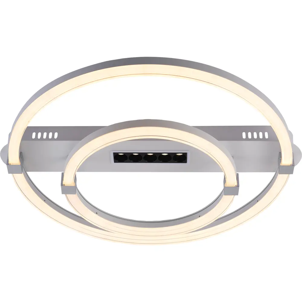 Фото 2 Люстра потолочная светодиодная Escada 10253/2led с пультом управления 15 м² теплый белый (желтый), нейтральный белый свет цвет серый/серебристый Фото 2 Люстра потолочная светодиодная Escada 10253/2led с пультом управления 15 м² теплый белый (желтый), нейтральный белый свет цвет серый/серебристый