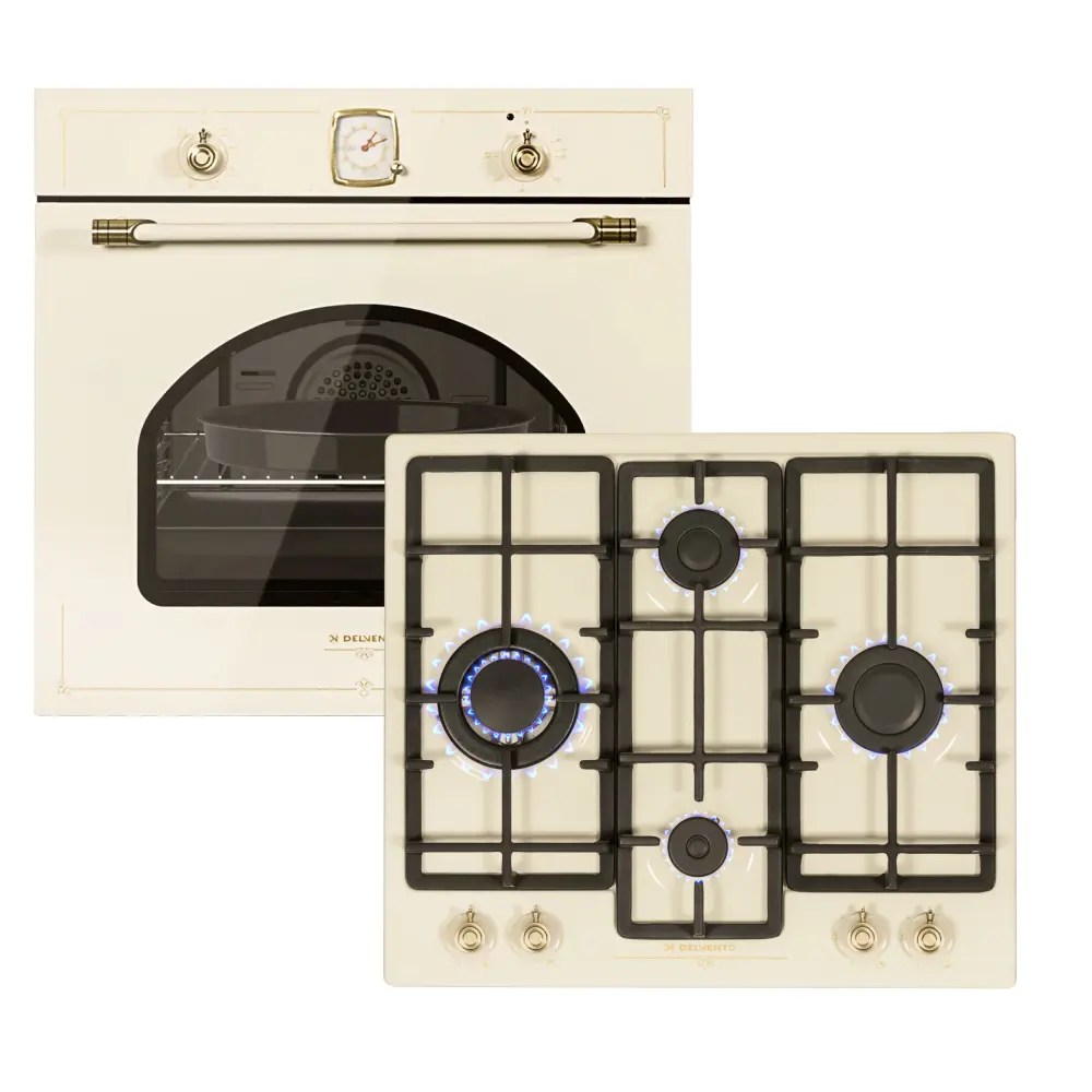 Фото Комплект бытовой техники 2 предмета Delvento V66V41O03 цвет бежевый Фото Комплект бытовой техники 2 предмета Delvento V66V41O03 цвет бежевый