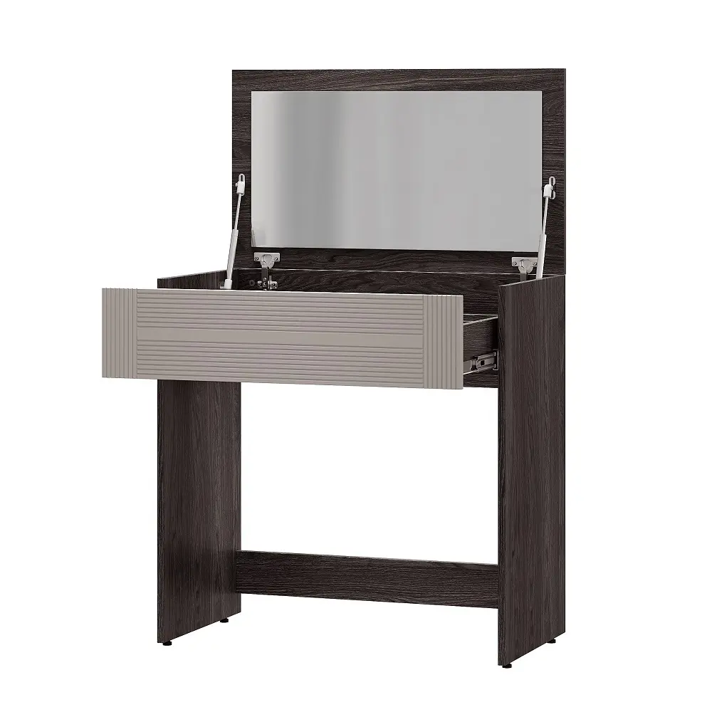 Фото 2 Туалетный стол BTS Моника 80.20x82.40x46 см цвет ясень анкор темный Фото 2 Туалетный стол BTS Моника 80.20x82.40x46 см цвет ясень анкор темный