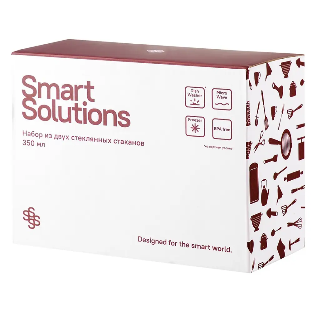 Фото 5 Набор стаканов 2 шт 350 мл Solutio Borosilicate glass стекло цвет прозрачный Фото 5 Набор стаканов 2 шт 350 мл Solutio Borosilicate glass стекло цвет прозрачный