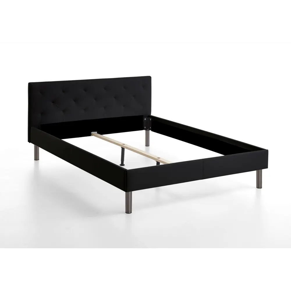 Фото 2 Кровать СМК Вики 190x81x210 см ЛДСП цвет черный Фото 2 Кровать СМК Вики 190x81x210 см ЛДСП цвет черный