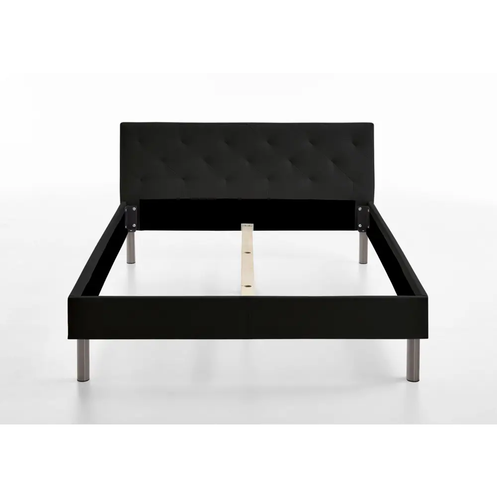 Фото 4 Кровать СМК Вики 190x81x210 см ЛДСП цвет черный Фото 4 Кровать СМК Вики 190x81x210 см ЛДСП цвет черный