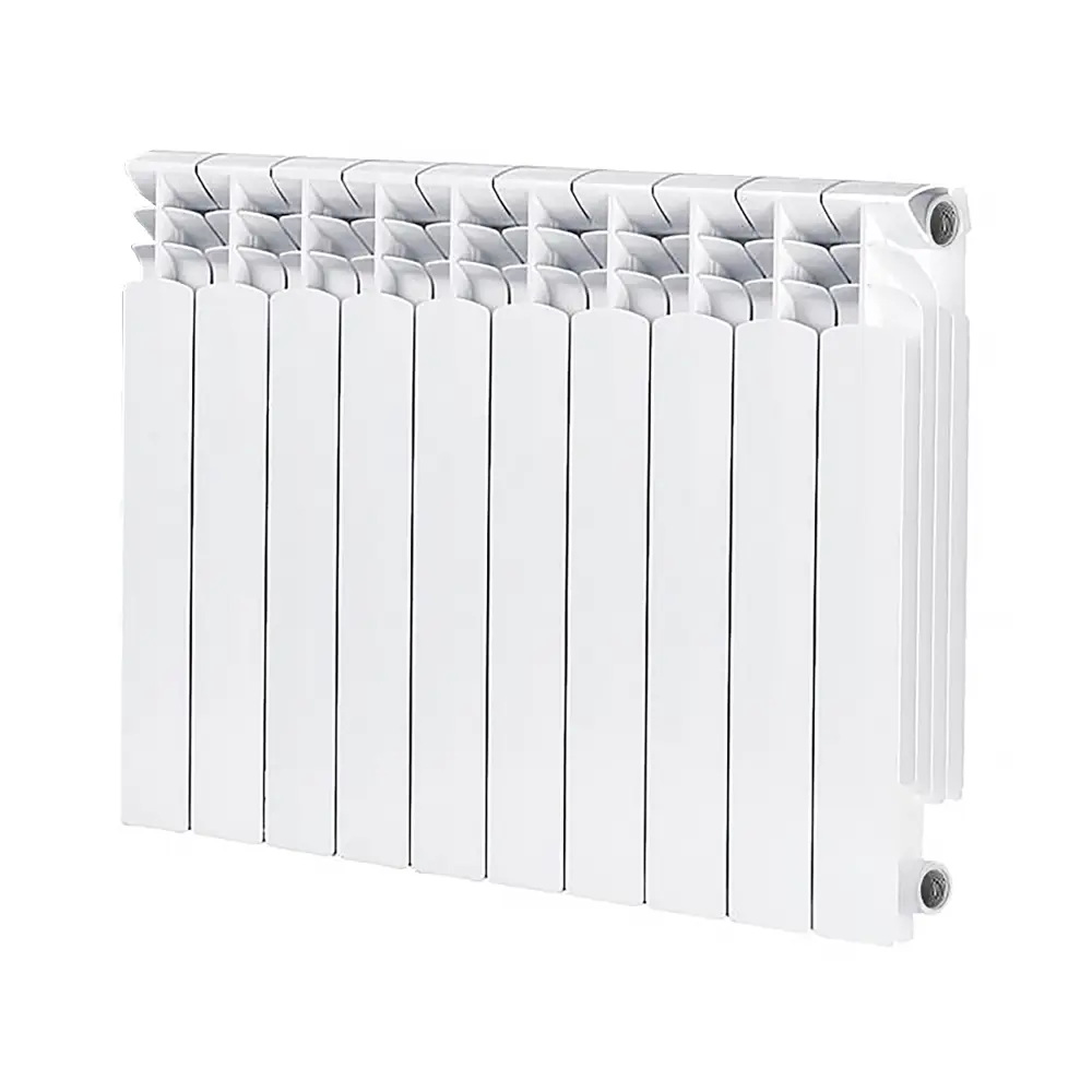 Фото Радиатор Azario Bimetal 500/80 биметалл 10 секций боковое подключение цвет белый