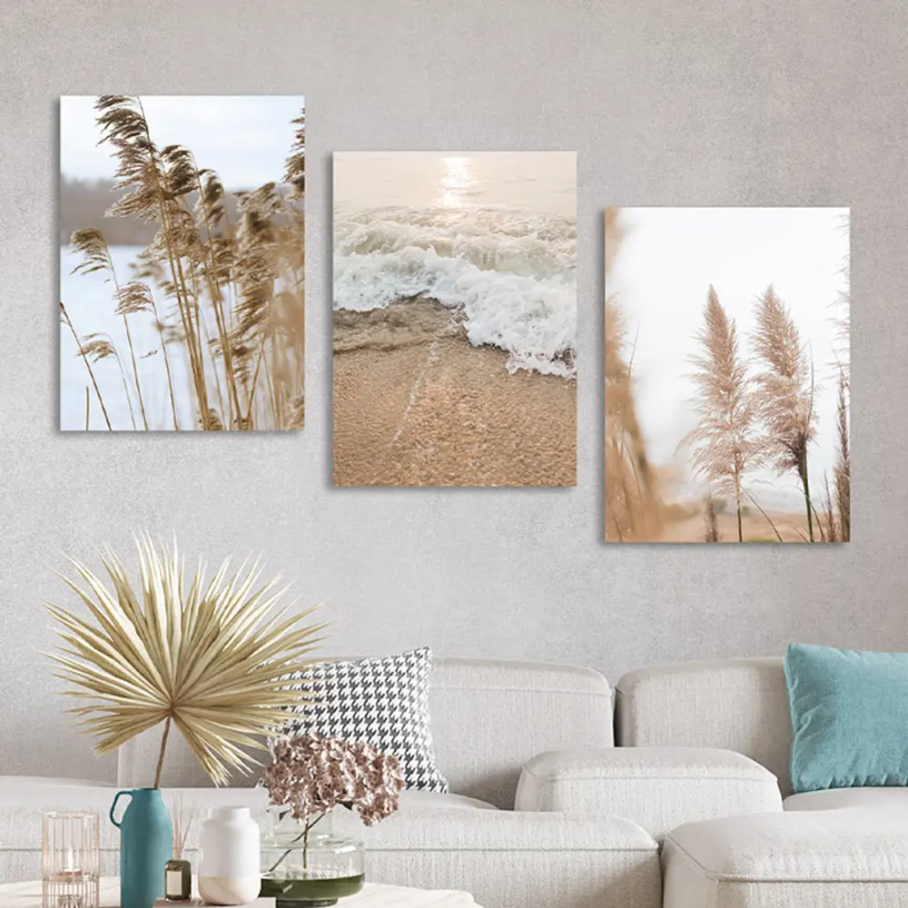 Фото 3 Набор картин на холсте Природа 50x70 см 3 шт