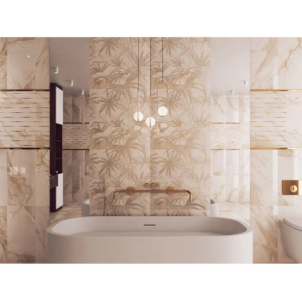 Фото Настенная плитка Kerlife Calacatta gold 1020 31.5x63см цвет коричневый мрамор, цена за упаковку Фото Настенная плитка Kerlife Calacatta gold 1020 31.5x63см цвет коричневый мрамор, цена за упаковку