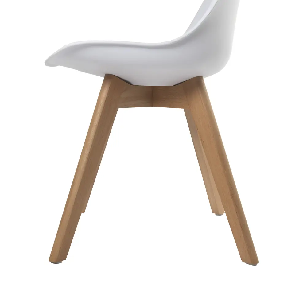 Фото 4 Комплект кухонных стульев 4 шт Bml-053-d1 48x82x48 см искусственная кожа цвет белый Фото 4 Комплект кухонных стульев 4 шт Bml-053-d1 48x82x48 см искусственная кожа цвет белый