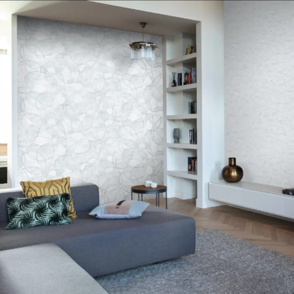 Фото 3 Обои флизелиновые Comehome Forma 1.06 м светло-серые 647075 Фото 3 Обои флизелиновые Comehome Forma 1.06 м светло-серые 647075