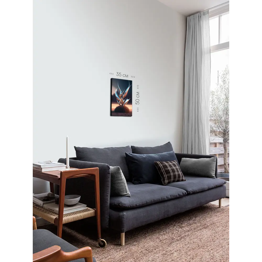 Фото 2 Картина на холсте First class images "Абстрактная гармония цвета" 35x50 см