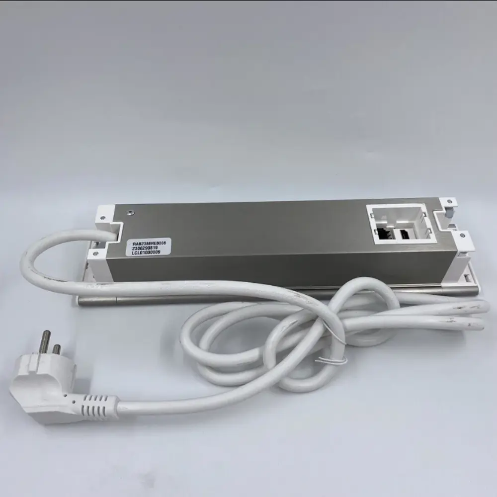 Фото 3 Розетка выдвижная двойная встраиваемая Inrior WL-01-10 с заземлением 2 USB HDMI RJ45 горизонтальная цвет белый Фото 3 Розетка выдвижная двойная встраиваемая Inrior WL-01-10 с заземлением 2 USB HDMI RJ45 горизонтальная цвет белый