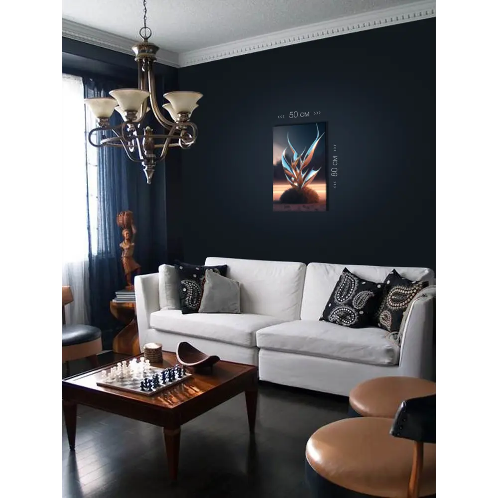 Фото 3 Картина на холсте First class images "Абстрактная гармония цвета" 50x80 см