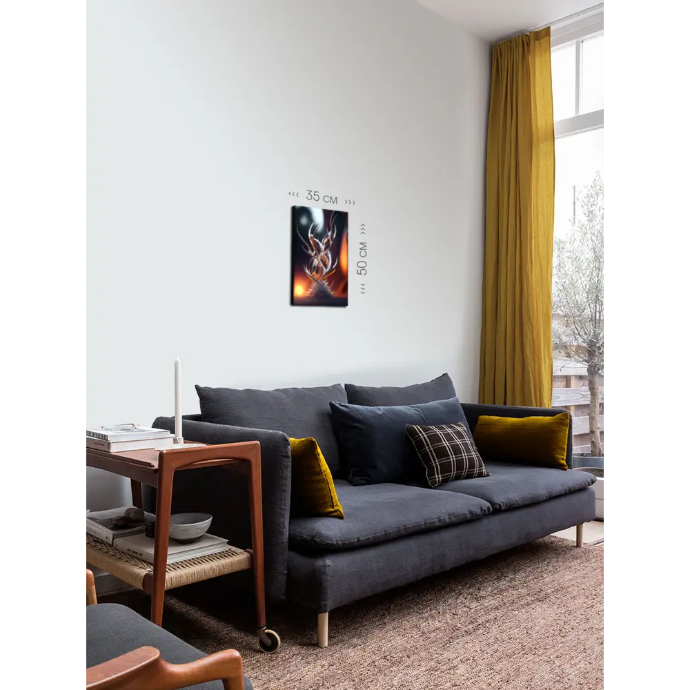 Фото 2 Картина на холсте First class images "Абстрактный калейдоскоп" 35x50 см