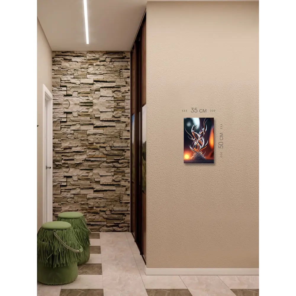 Фото 6 Картина на холсте First class images "Абстрактный калейдоскоп" 35x50 см