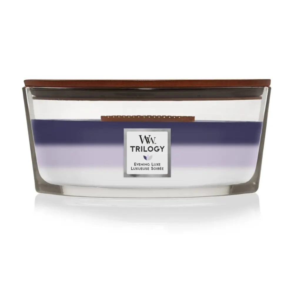 Фото Ароматическая свеча WoodWick Evening Luxe 19x9 см Фото Ароматическая свеча WoodWick Evening Luxe 19x9 см
