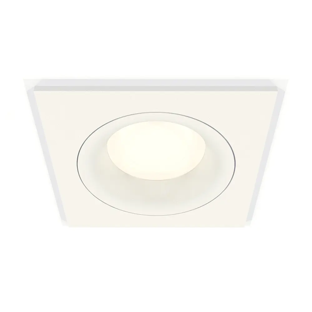 Фото Комплект точечных светильников встраиваемых светодиодных Ambrella light Xc7631001 2 м² под отверстие 8 см цвет белый