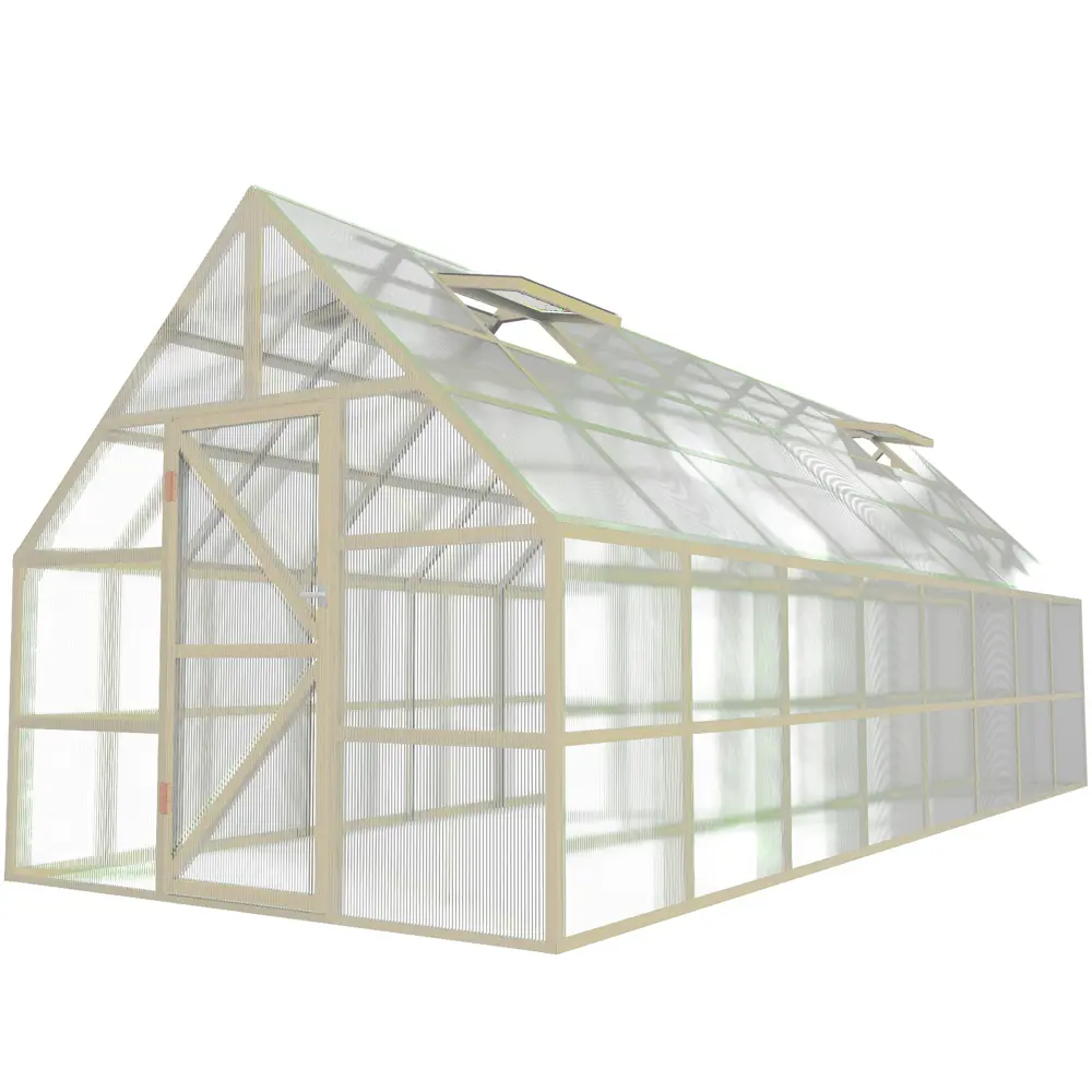 Фото Теплица английская Upforming Челси 3x8x3м Classic слон.кость RAL 1015 Фото Теплица английская Upforming Челси 3x8x3м Classic слон.кость RAL 1015