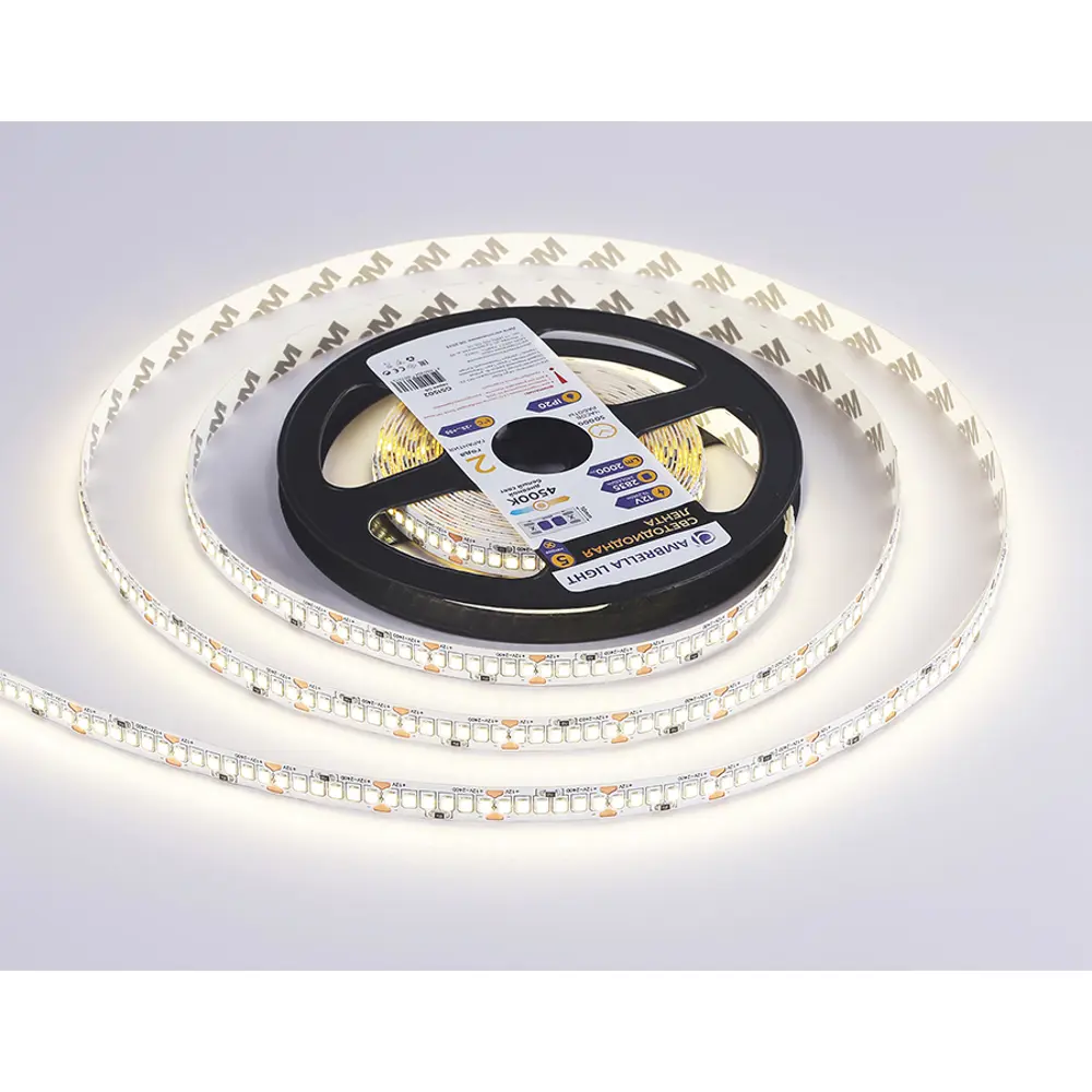 Фото 4 Светодиодная лента Ambrella light Gs1502 240 диод 38.4 Вт/м 12 В 15 мм IP20 5 м нейтральный белый свет Фото 4 Светодиодная лента Ambrella light Gs1502 240 диод 38.4 Вт/м 12 В 15 мм IP20 5 м нейтральный белый свет