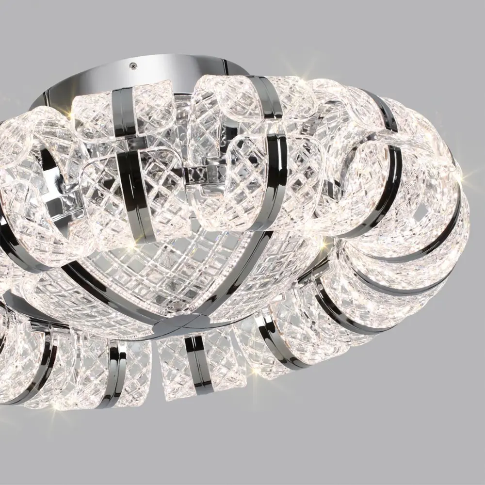 Фото 4 Люстра подвесная светодиодная Odeon light 5029-104cl 27 м² нейтральный белый свет цвет серый/серебристый Фото 4 Люстра подвесная светодиодная Odeon light 5029-104cl 27 м² нейтральный белый свет цвет серый/серебристый