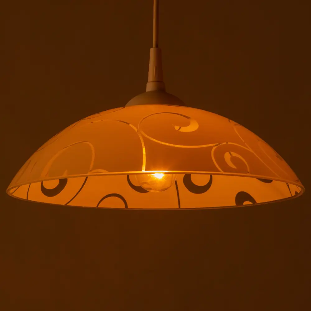 Фото 3 Светильник подвесной Bayerlux 3294557 1 лампа 3 м² цвет белый Фото 3 Светильник подвесной Bayerlux 3294557 1 лампа 3 м² цвет белый