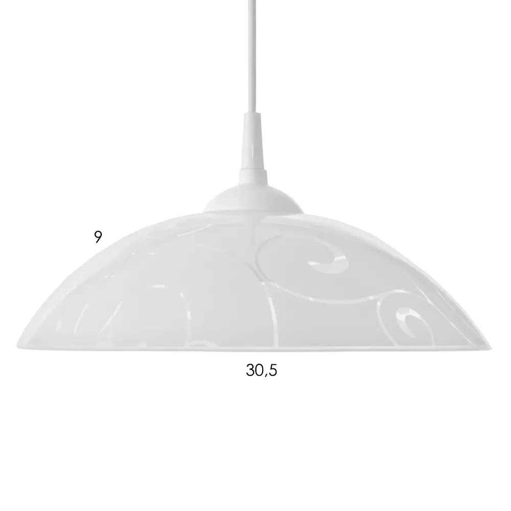 Фото 4 Светильник подвесной Bayerlux 3294557 1 лампа 3 м² цвет белый Фото 4 Светильник подвесной Bayerlux 3294557 1 лампа 3 м² цвет белый